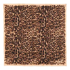 Шелковый платок с леопардовым принтом