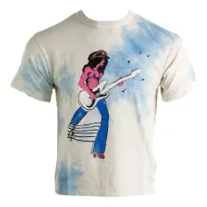 Футболка с графичным принтом и узором тай-дай Футболка с графичным принтом и узором тай-дай