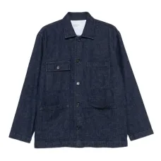 Джинсовая куртка с накладными карманами