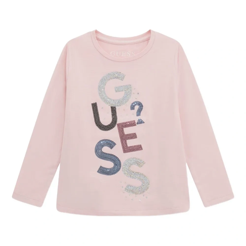 Футболка с длинными рукавами и пайетками