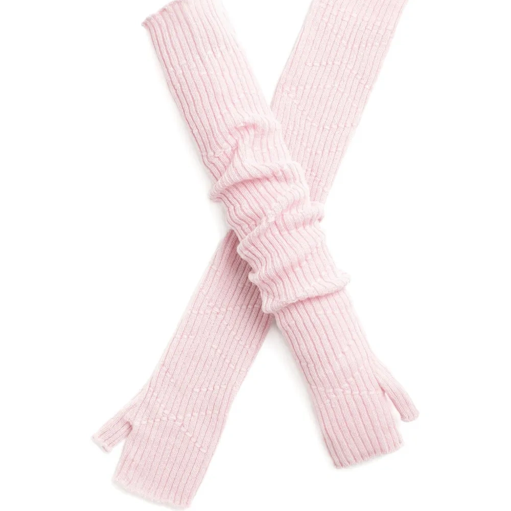 Кашемировые перчатки-митенки