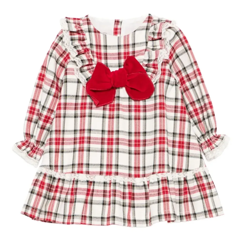 Клетчатое платье с кружевом Клетчатое платье с кружевом