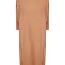 Платье миди с короткими рукавами Платье миди с короткими рукавами