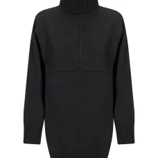 Платье мини с высоким воротником Платье мини с высоким воротником