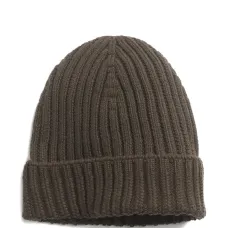 Кашемировая шапка бини в рубчик