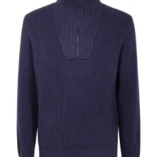 Шерстяной свитер с высоким воротником