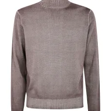 Свитер из вирджинской шерсти с высоким воротником