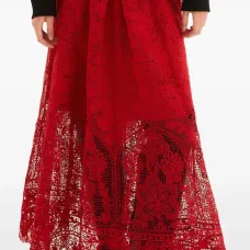 Макси-юбка из кружева