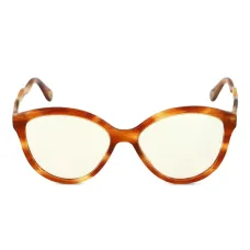 Солнцезащитные очки в овальной оправе черепаховой расцветки