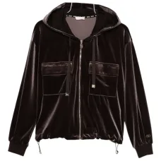 Вельветовая толстовка на молнии