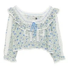 Блузка Oceana с оборками и цветочным принтом