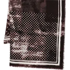 Шерстяной шарф в горох