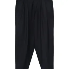 Брюки с эластичным поясом и складками