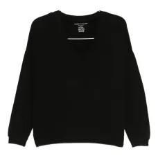 Свободный свитер с V-образным вырезом