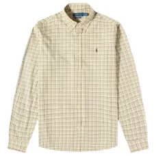 Клетчатая рубашка с вышивкой