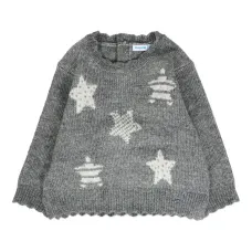 Свитер с фестонами и узором Свитер с фестонами и узором