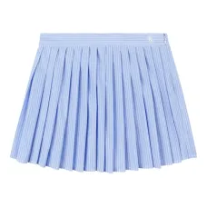 Плиссированная мини-юбка в полоску