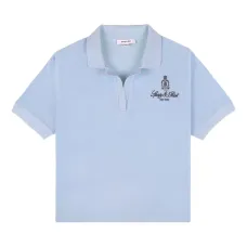 Рубашка поло с короткими рукавами и вышитым логотипом Рубашка поло с короткими рукавами и вышитым логотипом