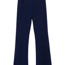 Брюки с вышивкой и разрезами