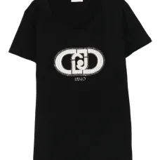 Футболка с декорированным логотипом Футболка с декорированным логотипом