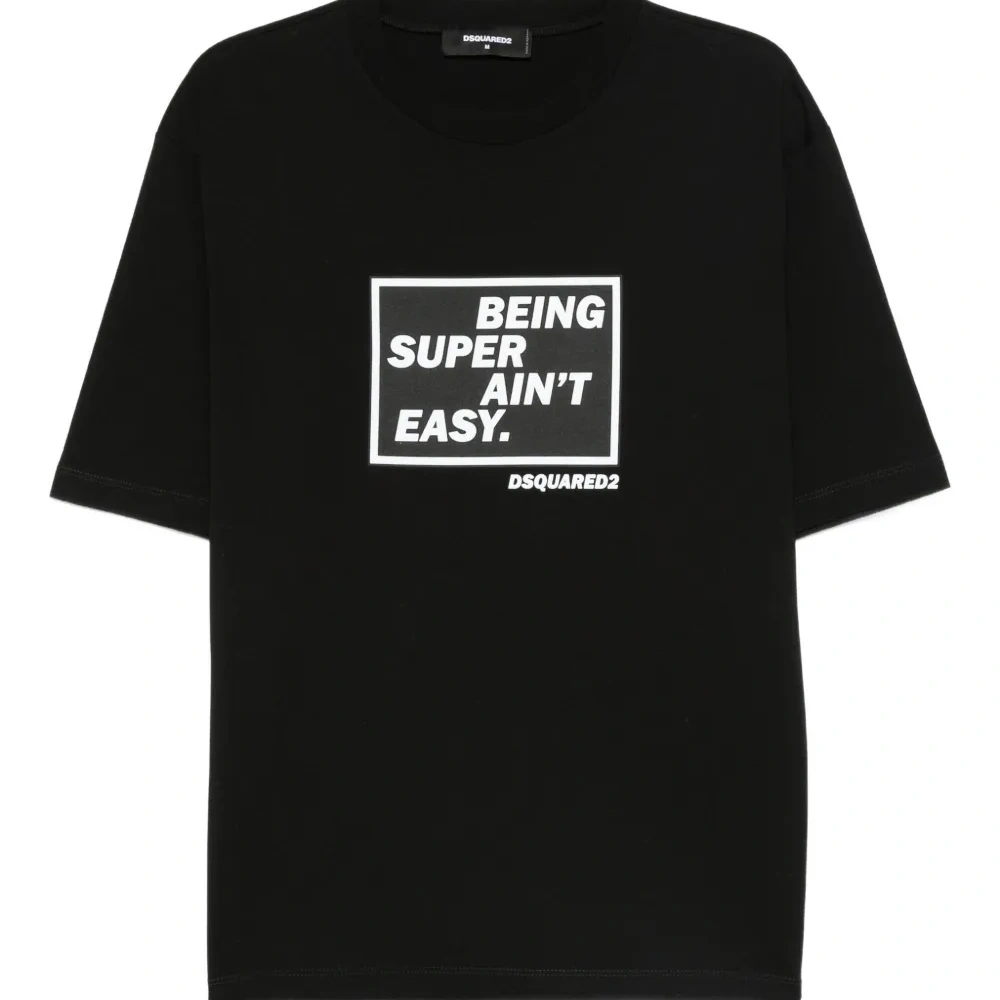 Футболка с принтом-слоганом