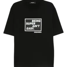 Футболка с принтом-слоганом