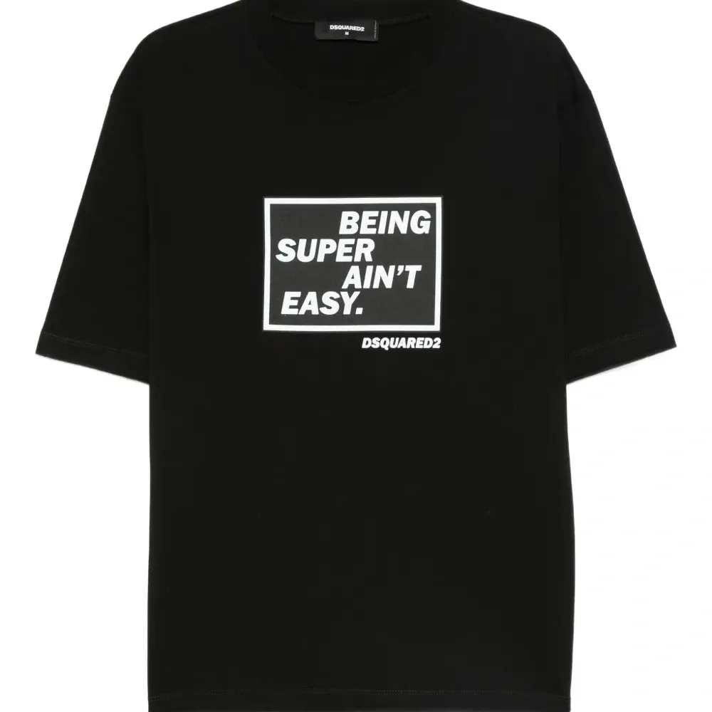 Футболка с принтом-слоганом