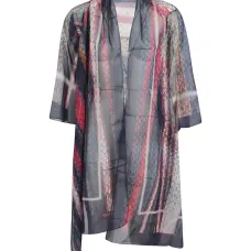 Шарф с разноцветным узором