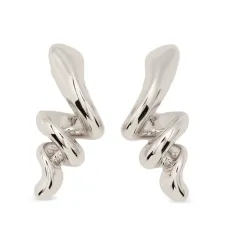 Серьги с полированной отделкой