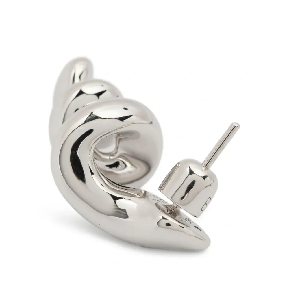 Серьги с полированной отделкой