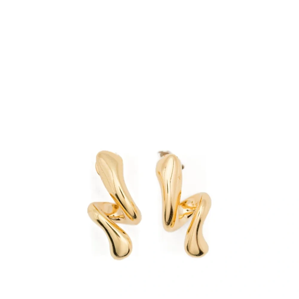 Серьги-гвоздики "завитки"