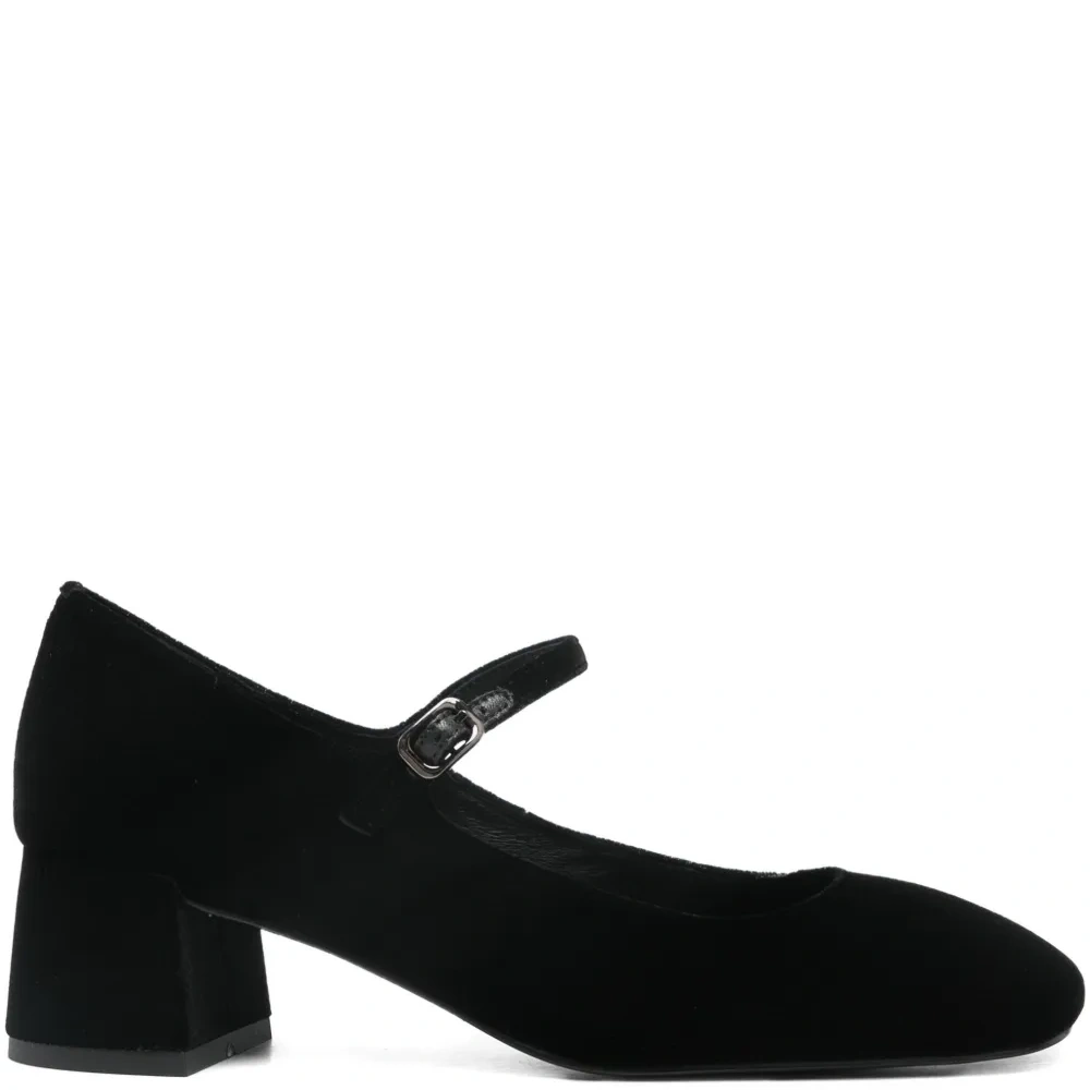 Туфли-лодочки на каблуке 55 мм из кожи