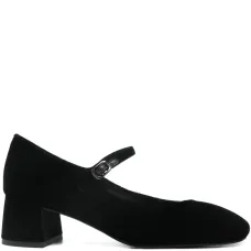 Туфли-лодочки на каблуке 55 мм из кожи