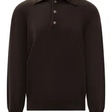 Трикотажная рубашка поло с длинными рукавами