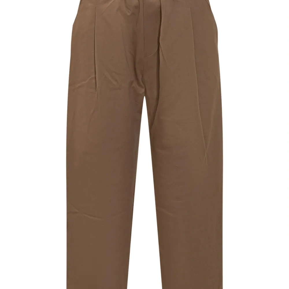 Плиссированные брюки с эластичным поясом