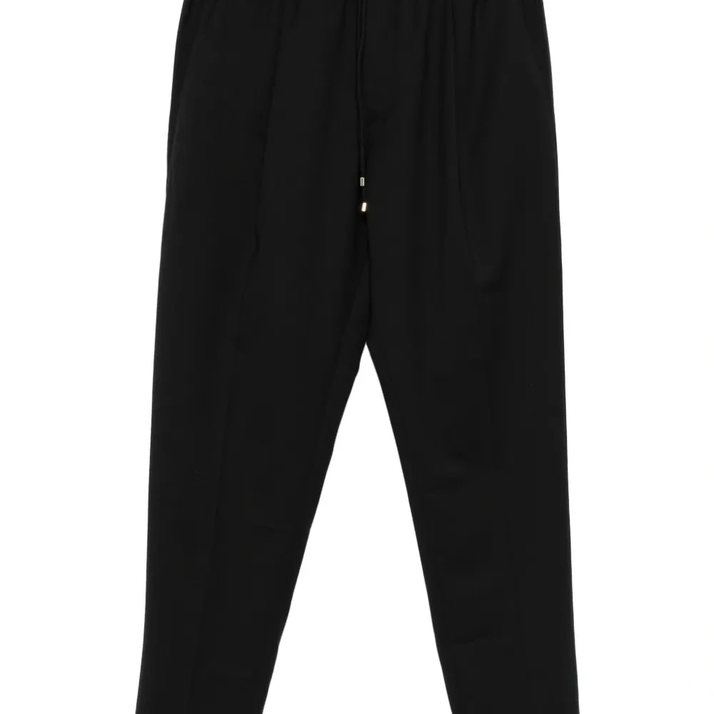 Брюки с кулиской и складками