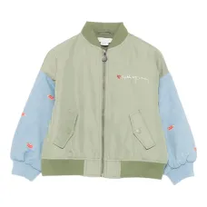 Бомбер с аппликацией