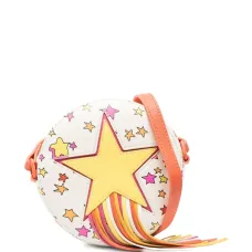 Сумка на плечо с кисточками и принтом