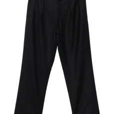 Шерстяные брюки со складками