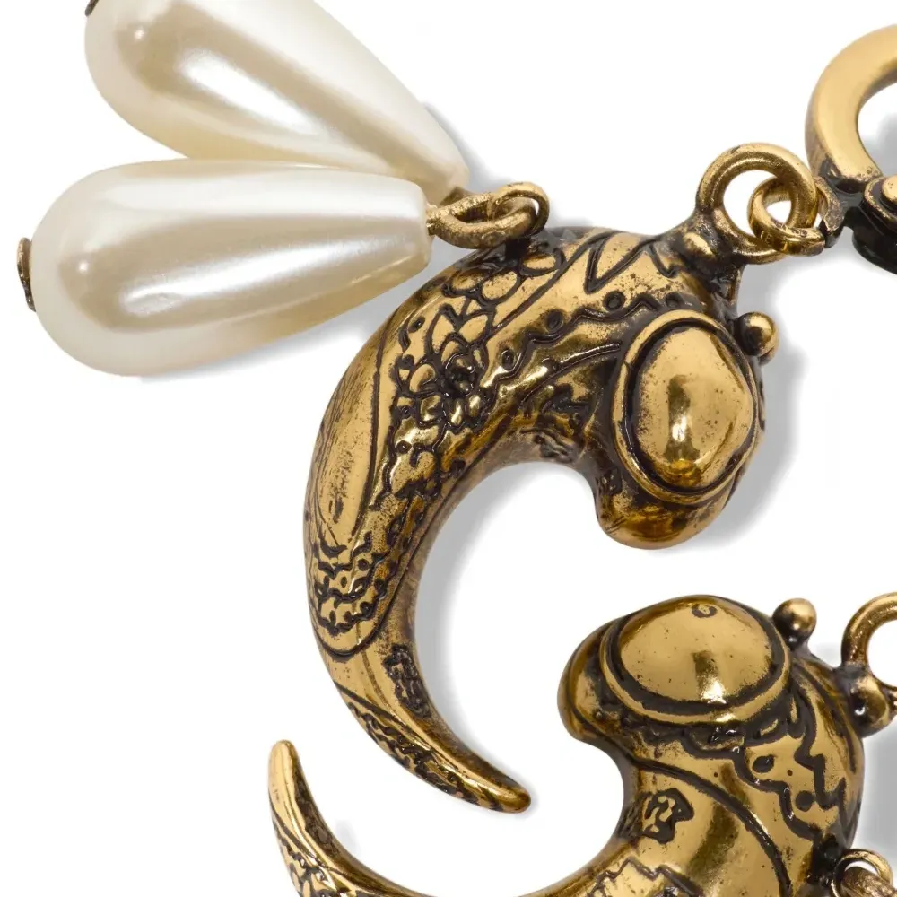 Серьги с узором пейсли