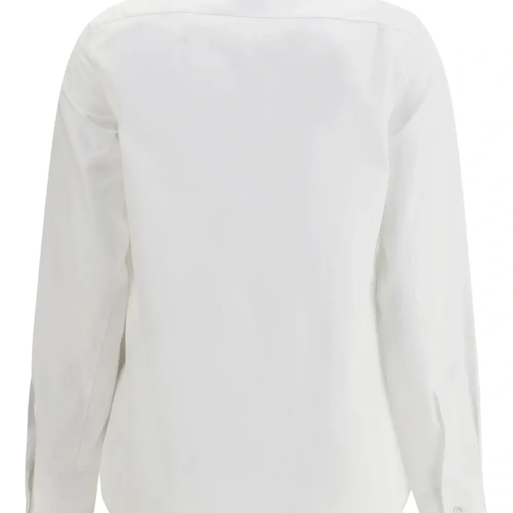 Рубашка с завязками на воротнике Рубашка с завязками на воротнике