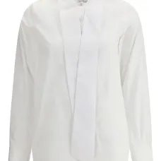 Рубашка с завязками на воротнике