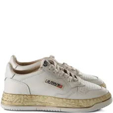 Кожаные перфорированные кеды X Autry