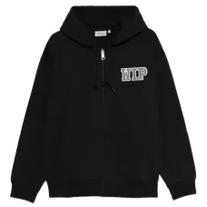 Худи на молнии с вышитым логотипом