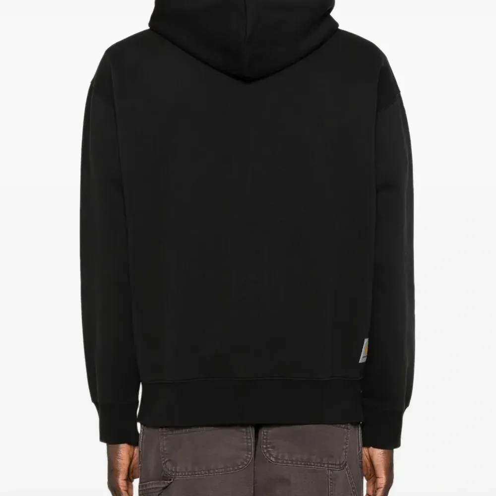 Худи на молнии с вышитым логотипом