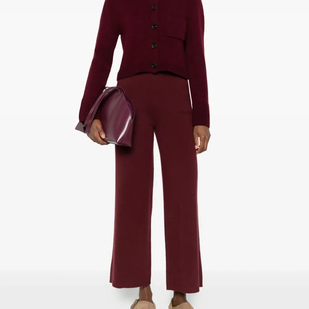 Укороченные брюки палаццо