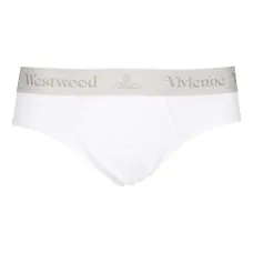 Трусы из хлопкового микса с логотипом (набор из трёх штук)