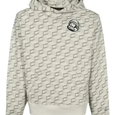 Толстовка с геометрическим узором и нашивкой-логотипом