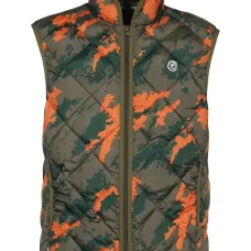 Стеганый жилет с камуфляжным принтом Стеганый жилет с камуфляжным принтом