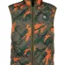 Стеганый жилет с камуфляжным принтом